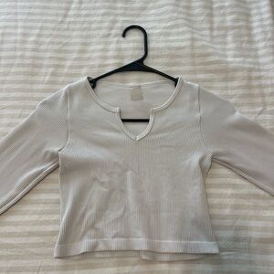 Long sleeve ribbed tee